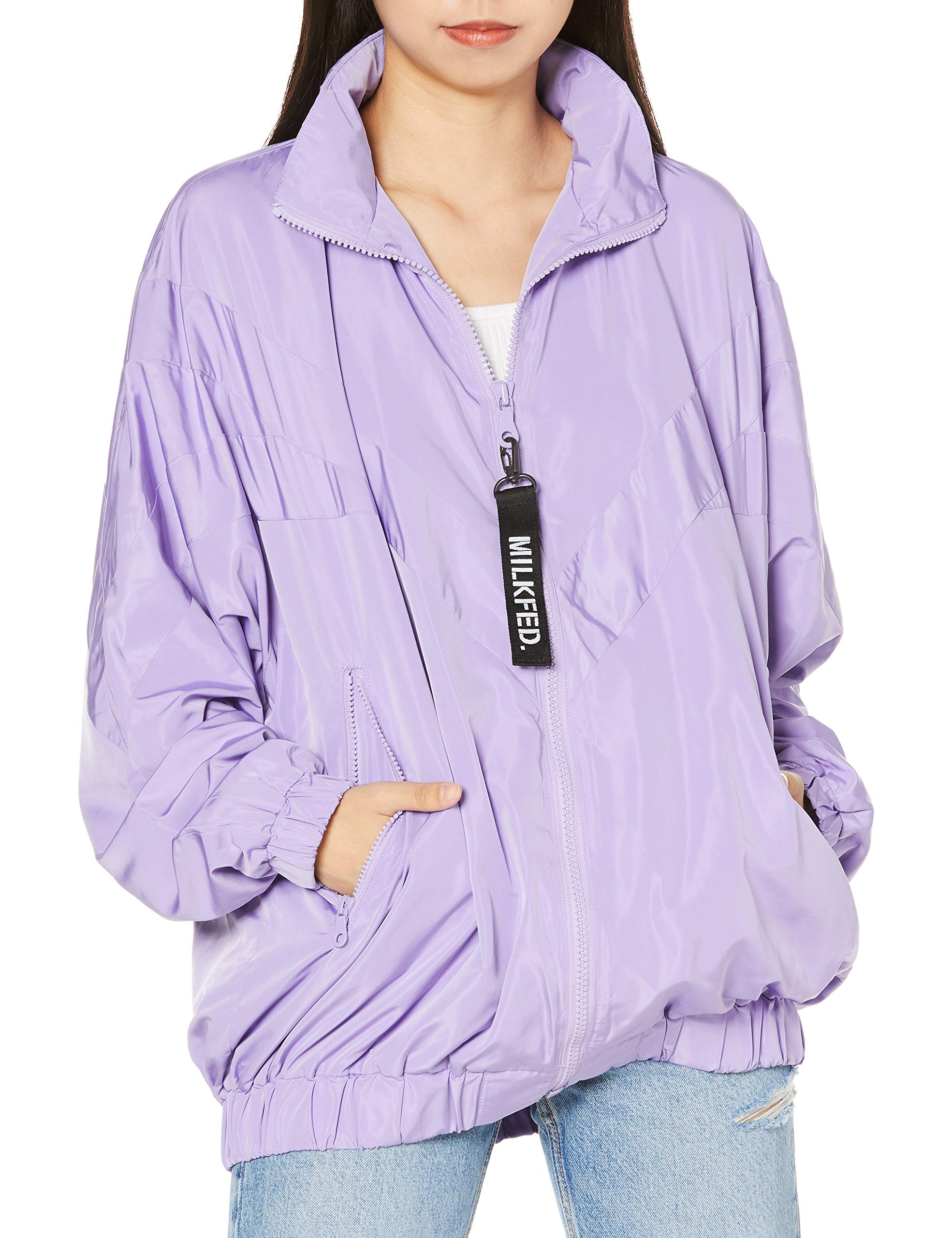 

Milkfed Blouse 03191511 Japanese Size Small to Japanese sizes V-Line Purple, (equivalent S-M) фиолетовый