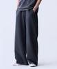 ADERNM Vintage Raw Edge Wide Pants Charcoal