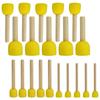Round Sponges Brush Sponge Paint Brushes Wooden Handle Children Drawing Sponge Rod Brushes Pottery Clay Sculpture Modeling Tool