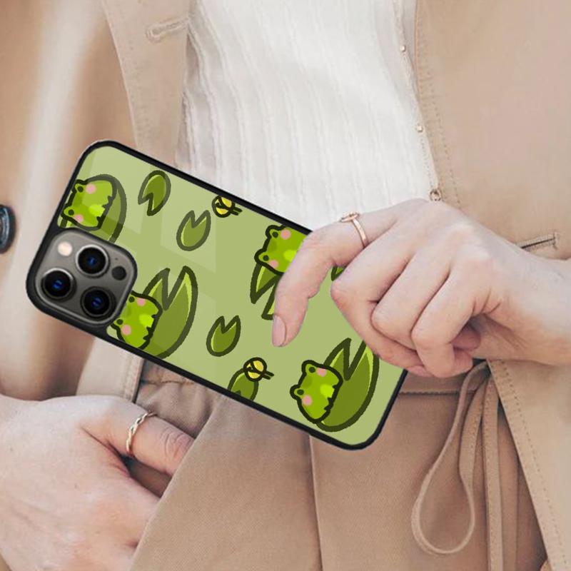 Cute Frog Cartoon Animals Magnetic Phone Case For APPLE iPhone 17 Air 16 14 13 12 Pro Max 15 Plus Wireless Charge MagSafe Cover