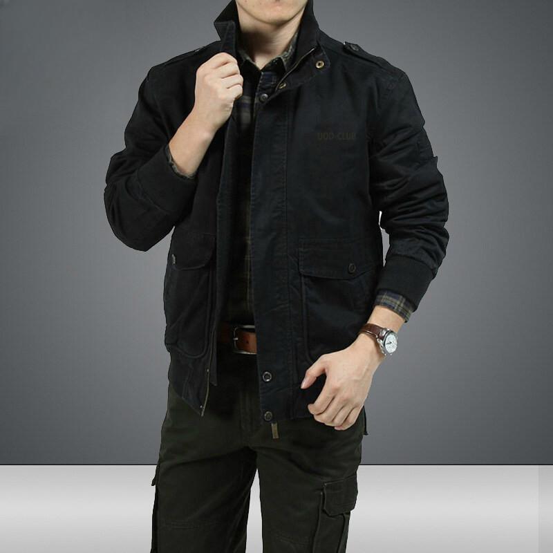Neue Jacke Herren New Washed Casual Neue Freizeitjacke Stehkragen Kurzmantel