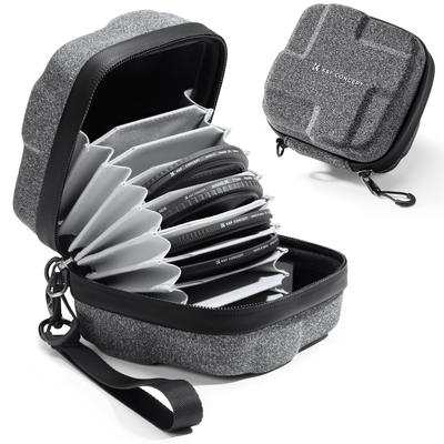 Pouzdro na filtry Concept pro 10 Pojme až 82mm filtr Kruhový filtr Filtr Objektiv filtru Objektiv filtru EVA Oděru Odolné proti nárazu K&F Filtry, Průměr, Pouzdro,