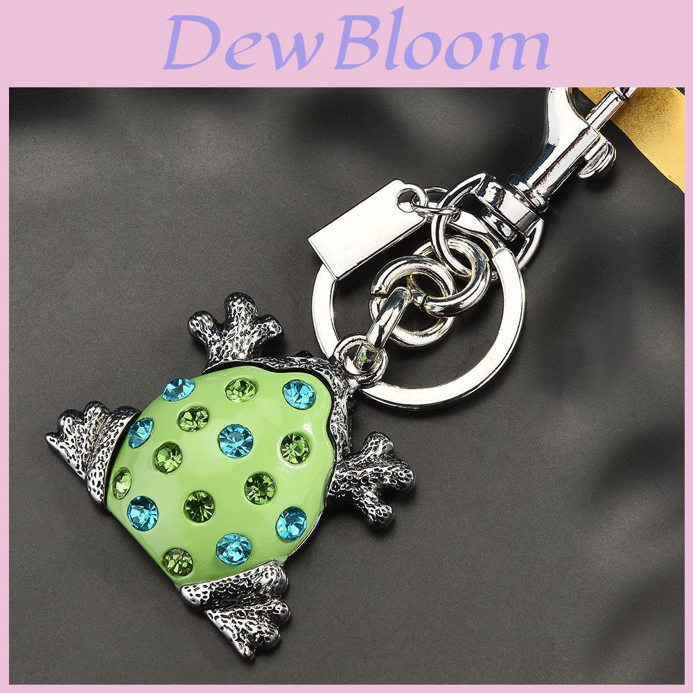 Fashion Frog Keychain Bag Charm Alloy Enamel Pendant For Casual Day Use