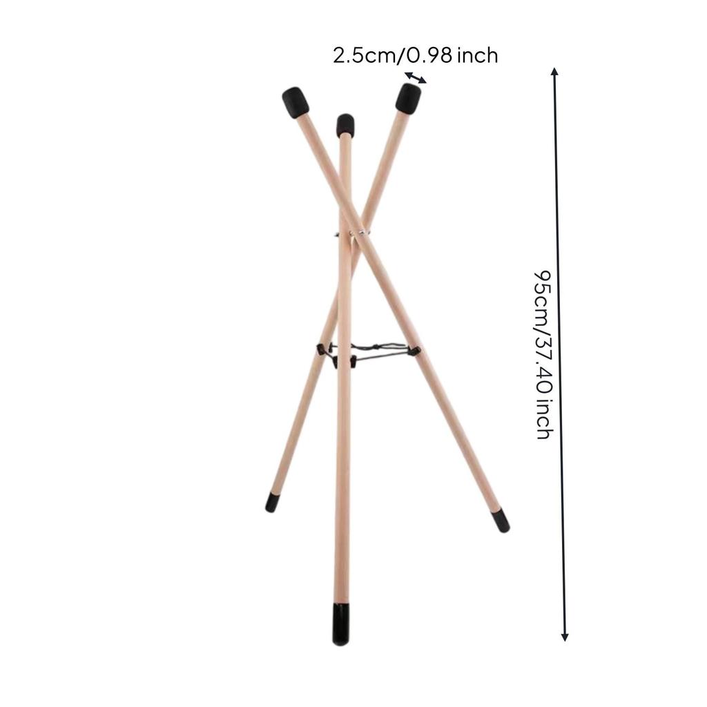 Folding Wooden Handpan Stand Foldable Stable Support