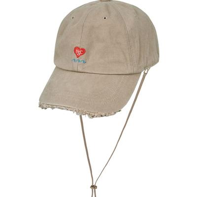 Naked Surf Club Herz-Schnur-Ballkappe (beige)
