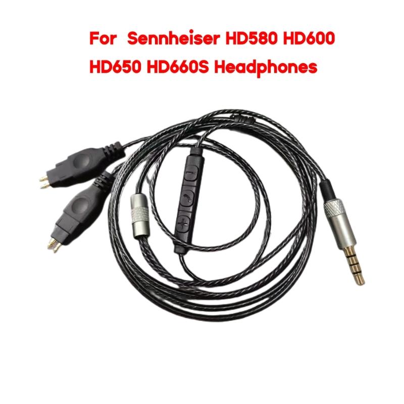 Hochwertiges Ersatzkabel für HD580 HD650 HD600 HD25 HD265 HD525 HD545 Kopfhörer Kabel mit sauerstofffreiem Kupferkern