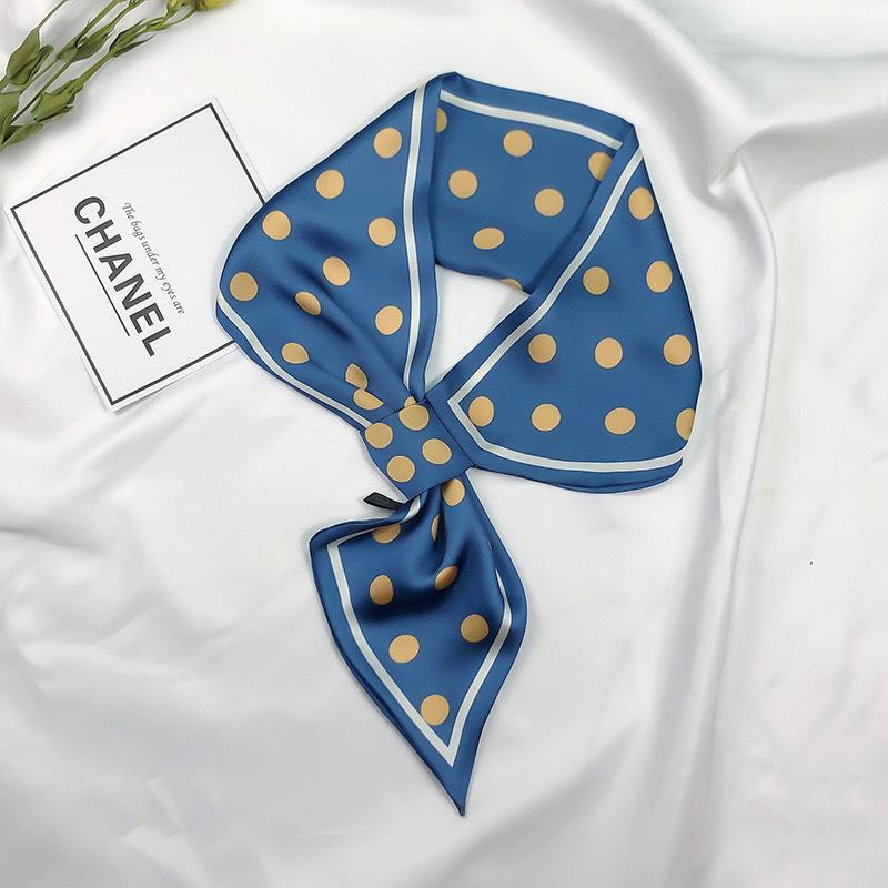 2025 Neckerchief Female Luxury Square Scarf for Women Silk Shawl Satin Hijab Fashion Wraps Hair Bands Ribbon Headband Bandana