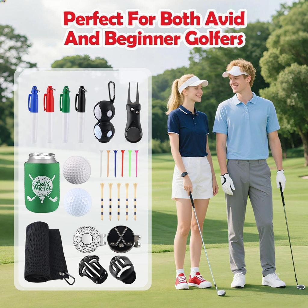 Weihnachts-Countdown-Kalender 24 Tage Golfzubehör Golfsport Adventskalender für Anfänger Enthusiasten Vater Sohn Freund