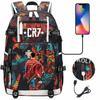 Large Capacity Schoolbag with Shoulder Strap; Student Three-piece Pencil Case Set