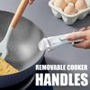 Replacement Pan Gripper Country Kitchen Removable Handles Pot Frying Pan Stockpot Handle Ergonomic Replacement Cookware Grip