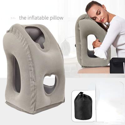 Inflatable Travel Sleeping Bag Portable Cushion Neck Pillow for Men Women Outdoor Airplane Flight Train Sleeping Easy