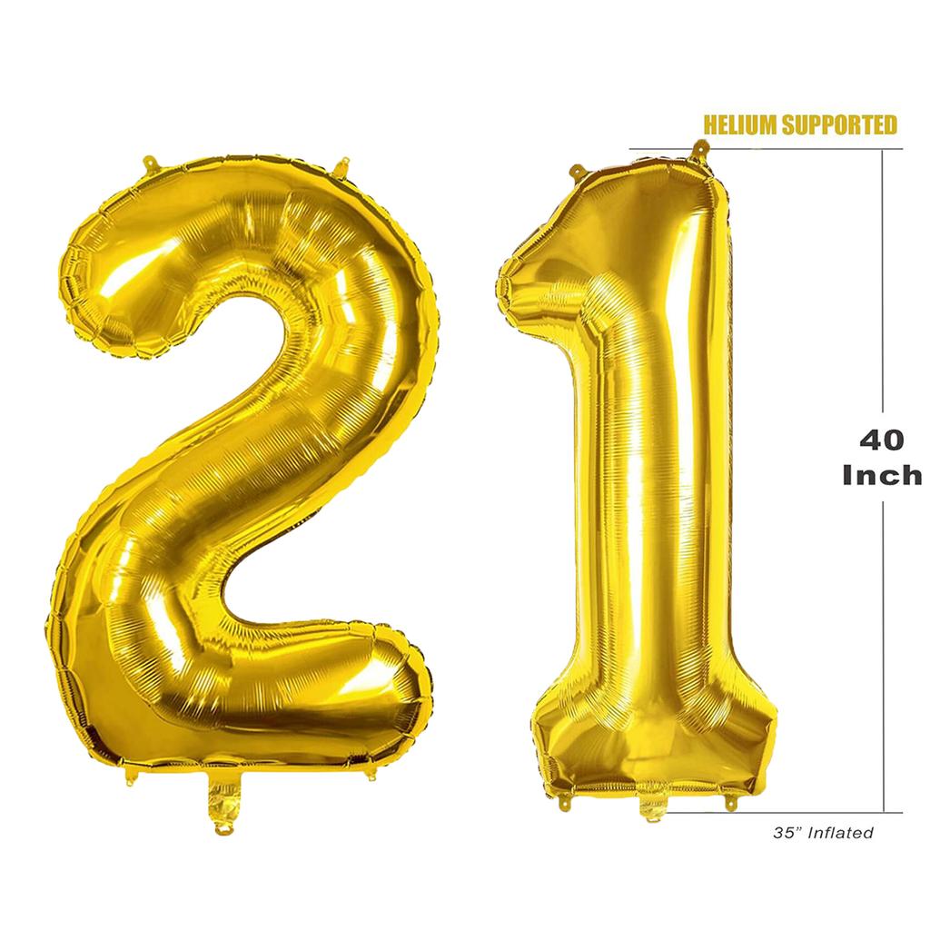 40inch Giant Golden Digital Balloon  0-9, Anniversary Party Decoration, Birthday Balloon