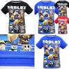 Vibrant Roblox Character Game T-shirt For Children With Comfy Cotton Fabric