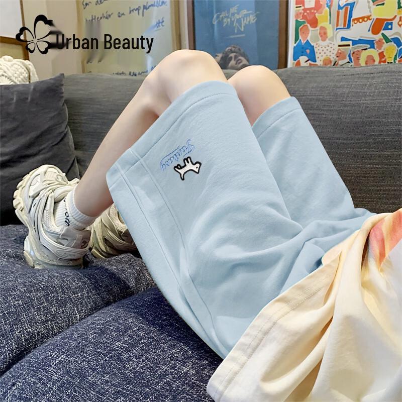 Women s Casual Wide-Leg Sports Shorts L