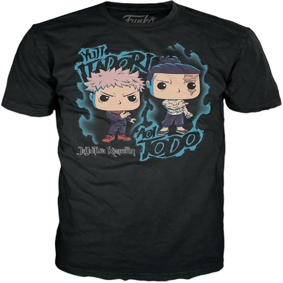 Funko Pop! Boxed Tee_ Jujutsu Kaisen - Yuji Itadori & Aoi Todo - 2XL Silver