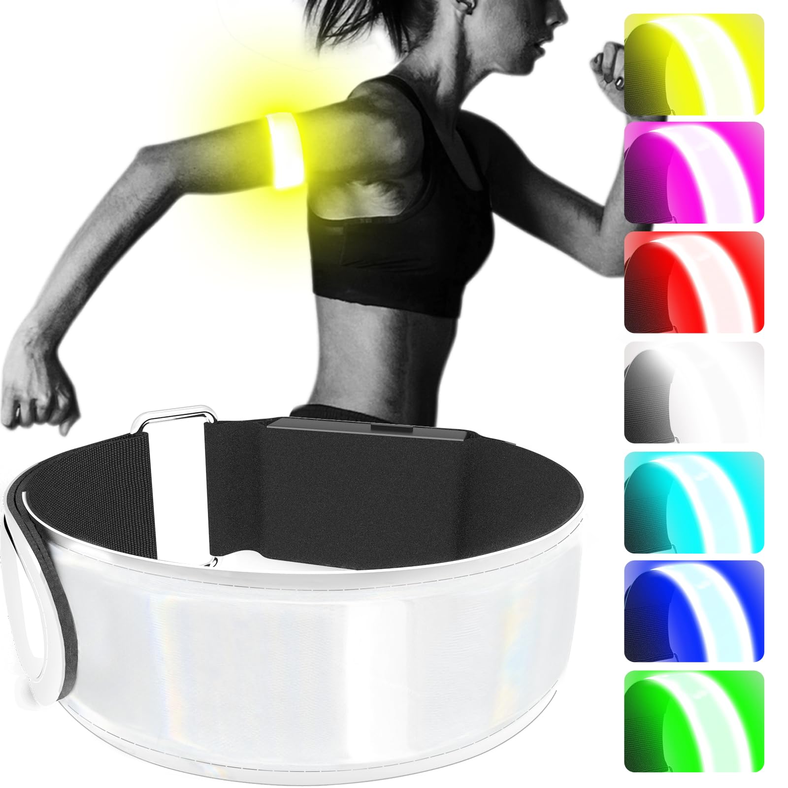 

OnePro Running Light Color Easy to Rechargeable LED Perfect for Idol Live and Nighttime and Reflective Illuminated Prevents Nighttime Accidents [7