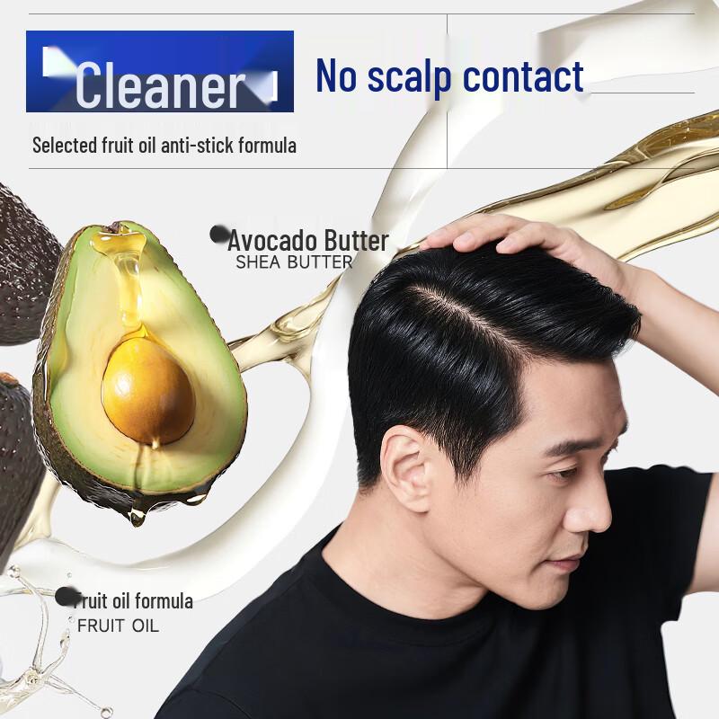 Yisiyun Men's Natural Black Bubble Hair Dye