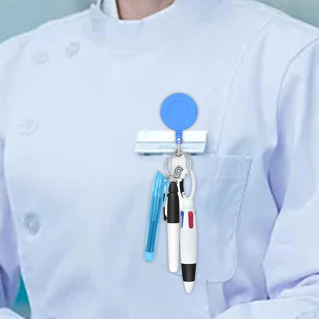 Sjuksköterska indragbar märkeshållare Shuttle Pen Party Favor Portable Nurses Day Gift