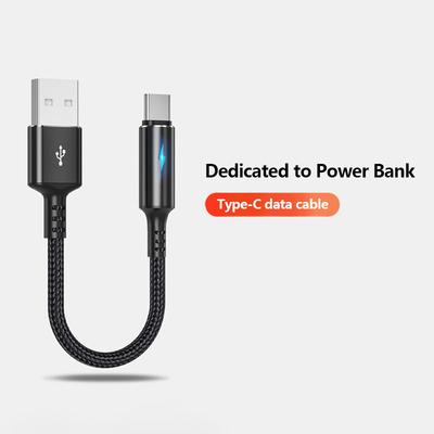 Suitable for Type-c Woven Fast Charging Data Cable 25cm Short Cable Dedicated Charging Cable for Power Bank