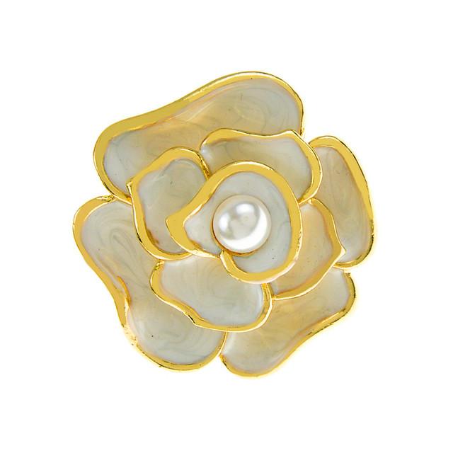 

Новые эмалированные жемчужные броши с цветком камелии для женщин, модный новый дизайн, булавка для сумки, 2 цвета в наличии