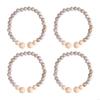 Curtain Tiebacks Bead Set of 4 Flexible No Drilling Drapery Holdbacks for Living Room Bedroom Window Decors Y5GB