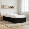 Bed Frame with Storage Black Oak 80 x 200 cm