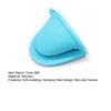 2Pcs Oven Mitt Non-Slip Hanging Ring Anti-scalding Silicone Baking Heat Insulation Hand Clip Holder Kitchen Gadget