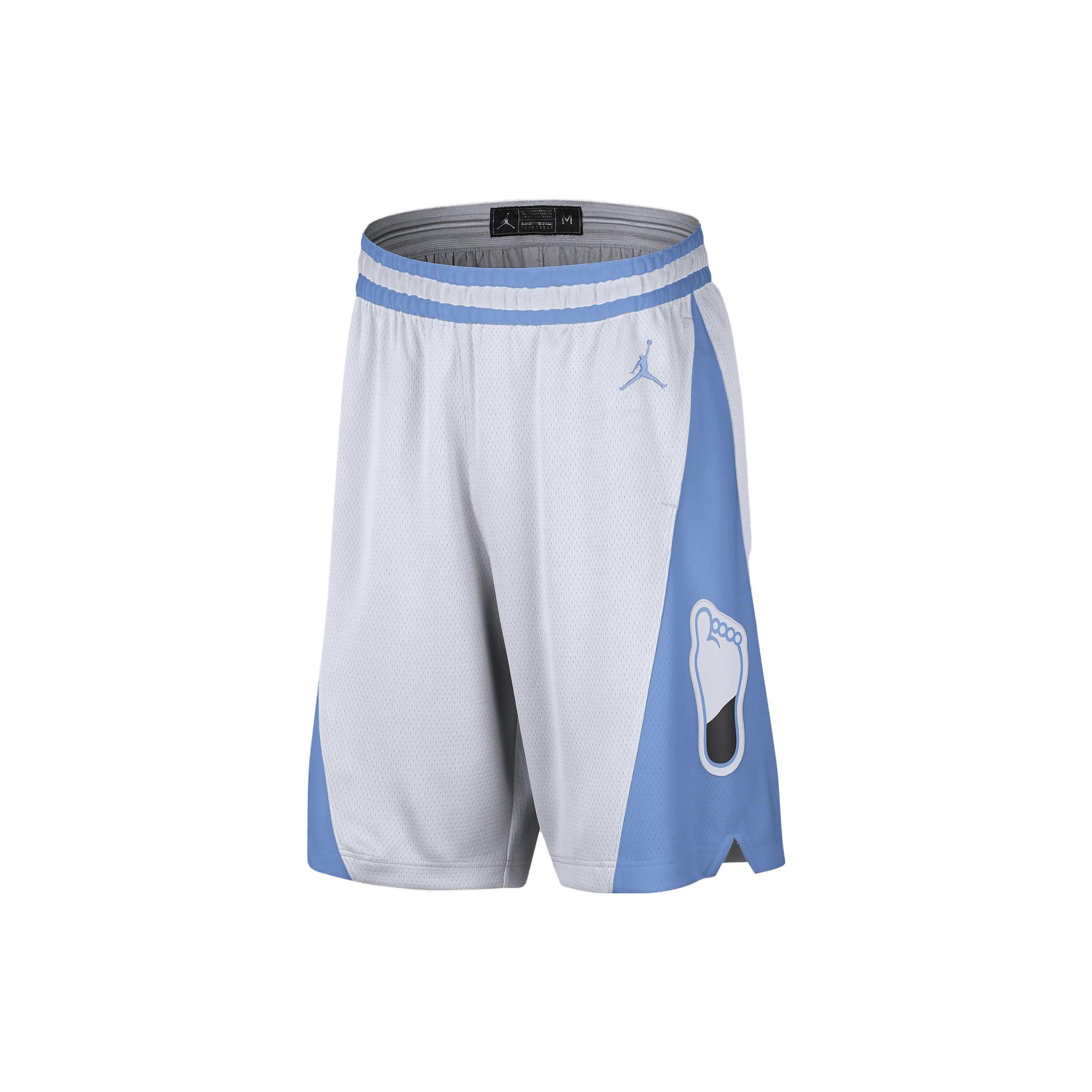 Air Jordan Dri-FIT North Carolina Limited Basketball Retro Shorts White Blue Men s DN9420-100 L