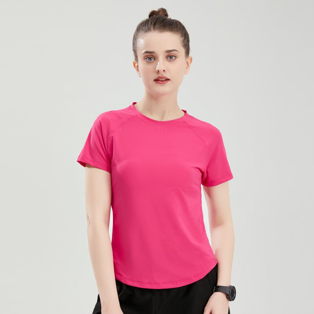 Women's Breathable Moisture-Wicking Casual Outdoor Sports Short Sleeve Yoga Top