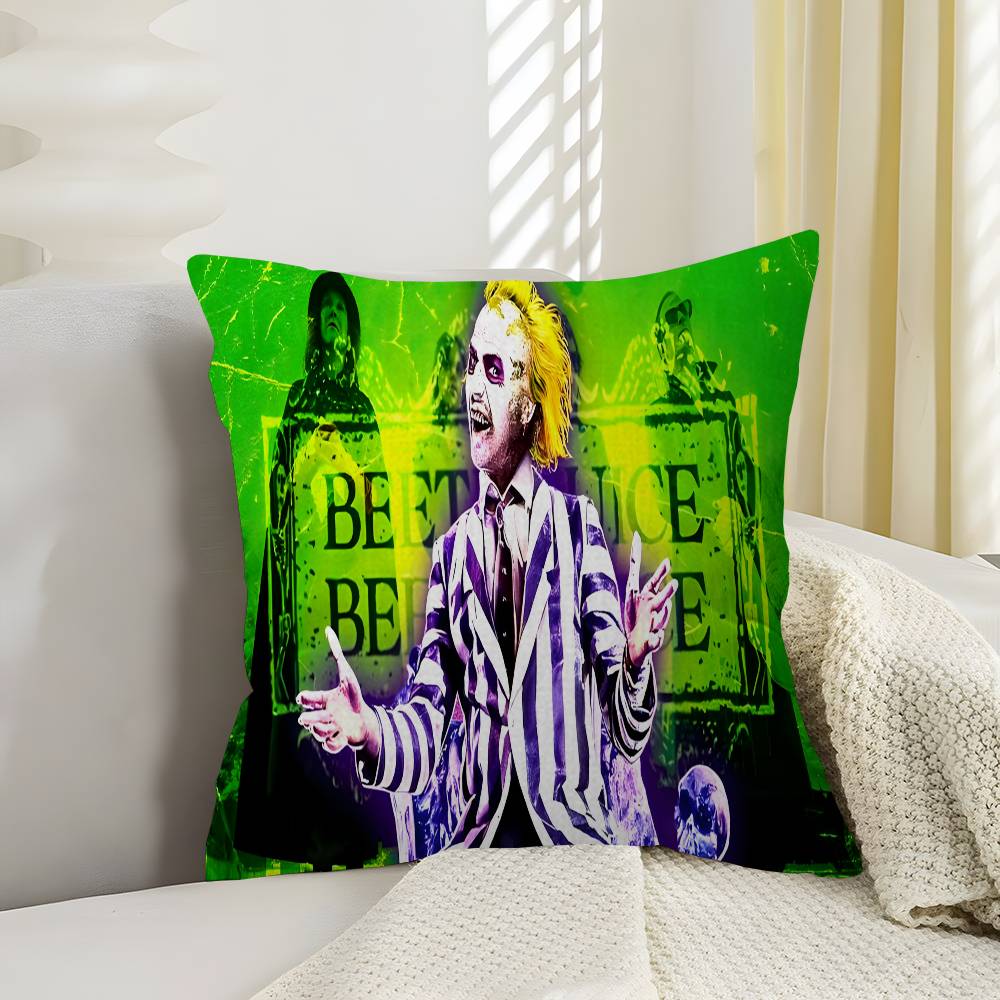 Tim Burton Horror B-Beetlejuice Pillow Gifts Home Office Furnishings Bedroom Sofa Car Cushion Cover case 45x45cm