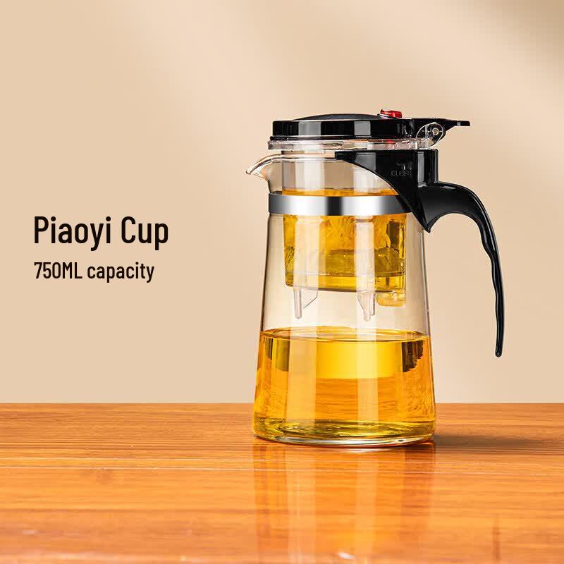 Yulou One-Button Glass Tea Infuser