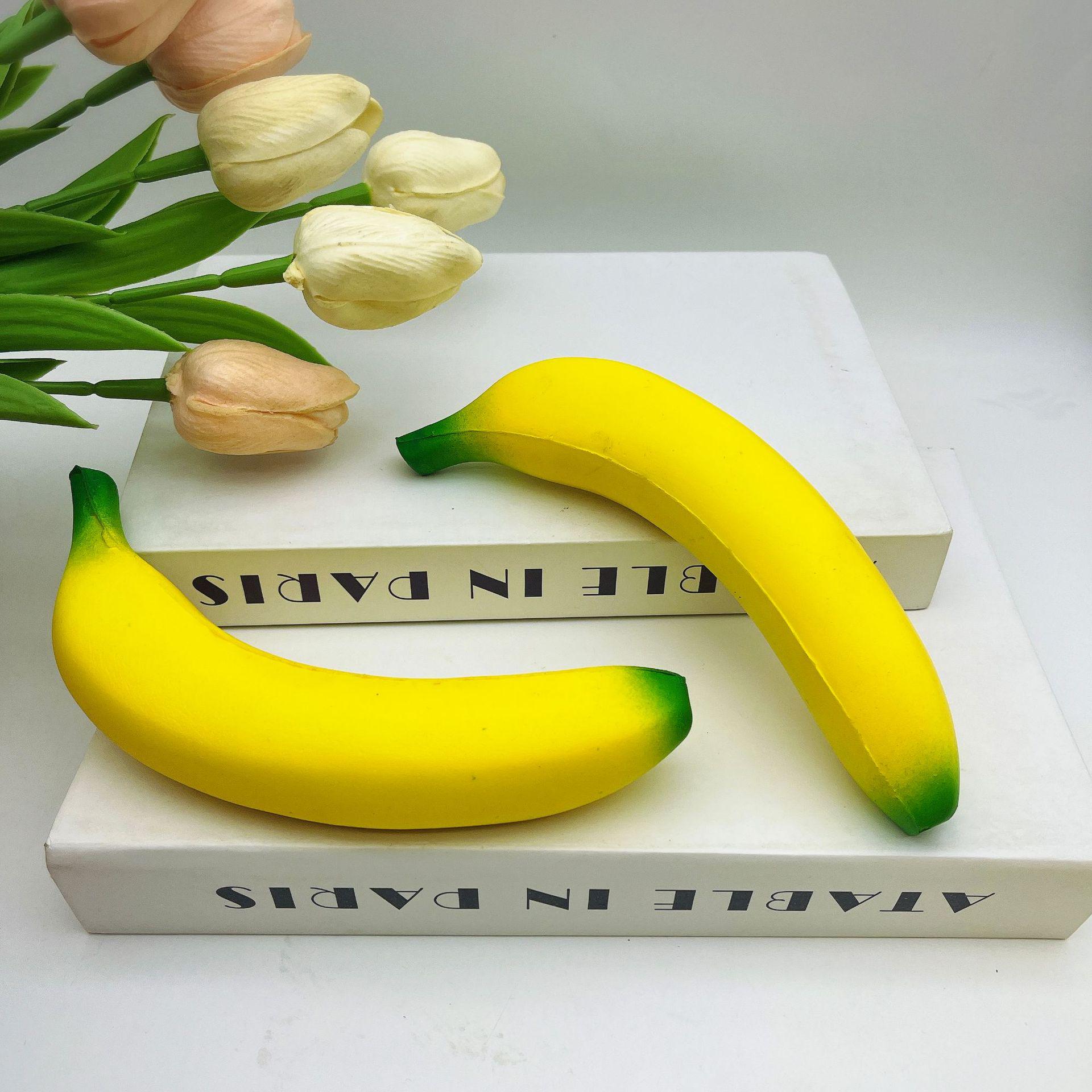 

Squishy Banana Stress Relief Foam Toy - Slow Rebound Net Bag/OPP Bag