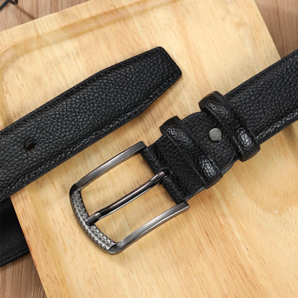 Men'S Pin Buckle Belt Casual Pants Belt Scratch-Resistant Wear-Resistant Clothing With Belt