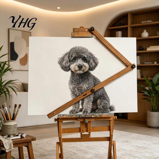 Hand Steadying Device Adjustable Artist Rest for Easel, Wooden Painting Arm Support Bridge Bridge, Stabilizer Tool Detail Drawing