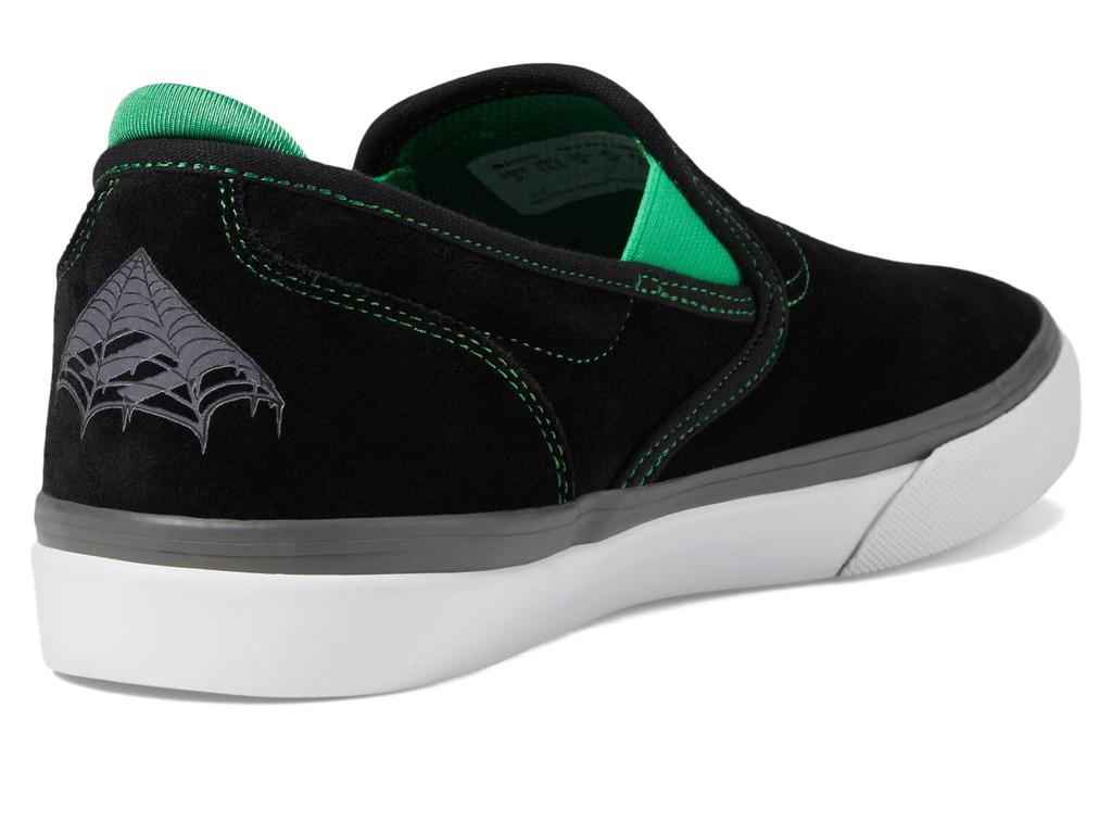 Skate Shoes WINO G6 SLIP ON X CREATURE cm [Emerica] BLACK/GREEN 26.5
