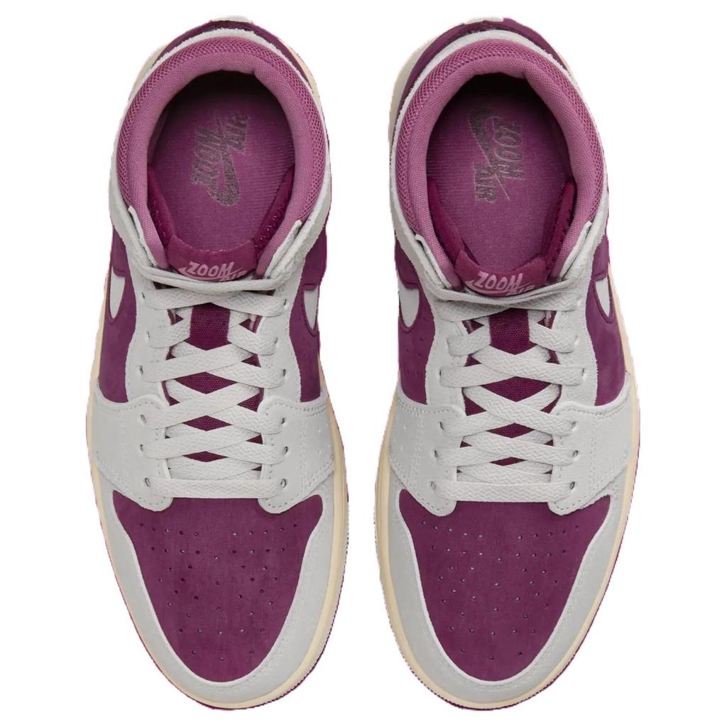 Air Jordan 1 High Zoom Comfort 2 Bordeaux Women Sneakers Purple Neutral-Grey Light-Bordeaux DV1305-600