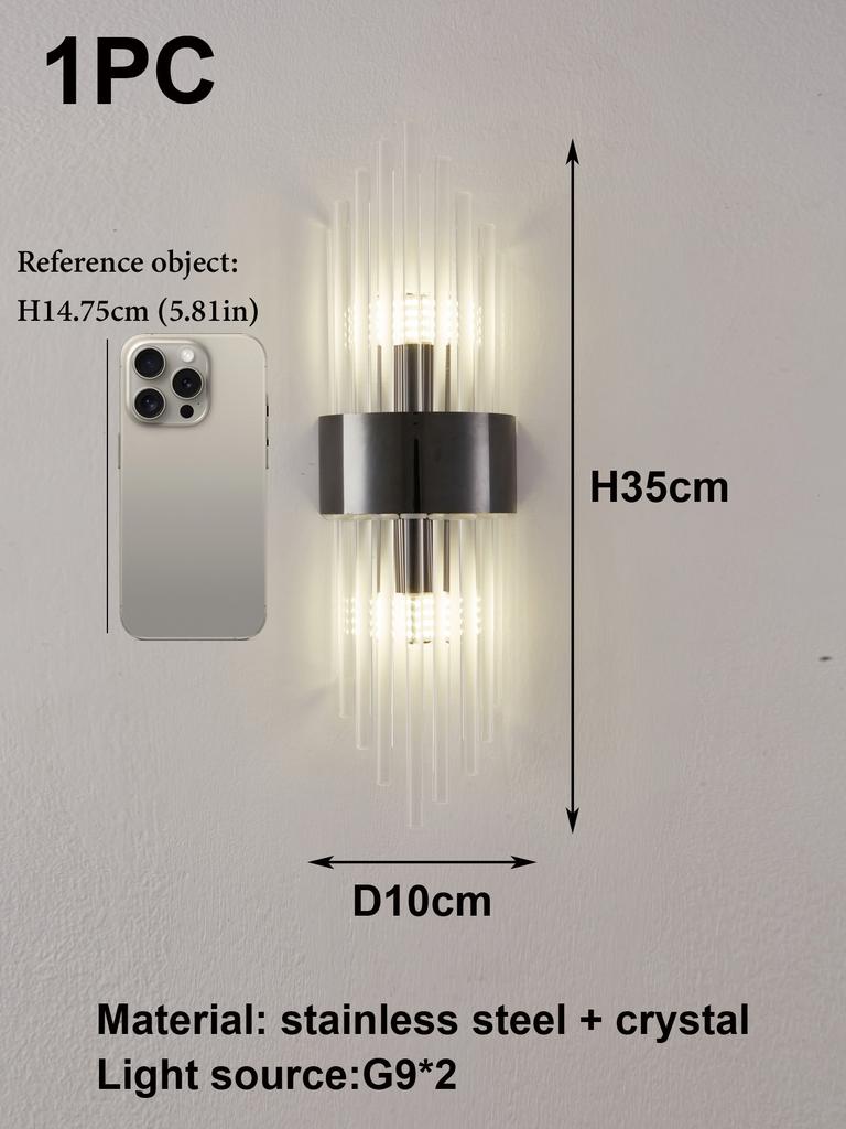 Modern Gold/Black Luxury Crystals Wall Sconce Lights,lustre hotel,Hallways,Bedrooms Other Home Decor,Outdoor Indoor Night Light
