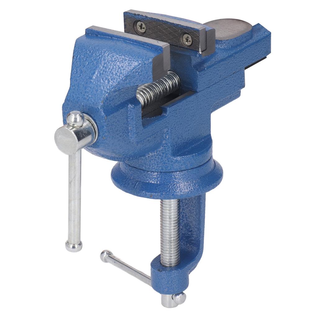 2 Inch Table Vise Clamp On Work Bench Vise 360 Degree Rotation Base Adjustable Woodworking Vise 360° Rotation Vise