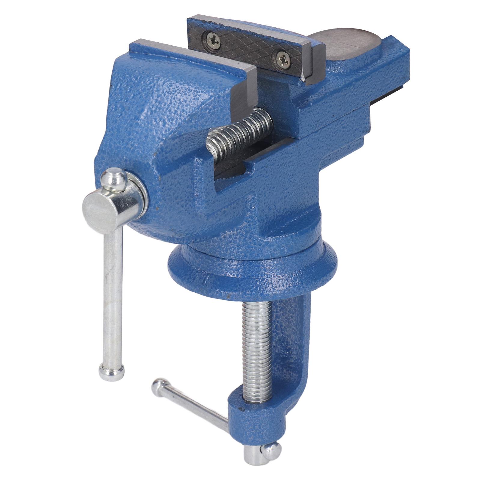 

2 Inch Table Vise Clamp On Work Bench Vise 360 Degree Rotation Base Adjustable Woodworking Vise