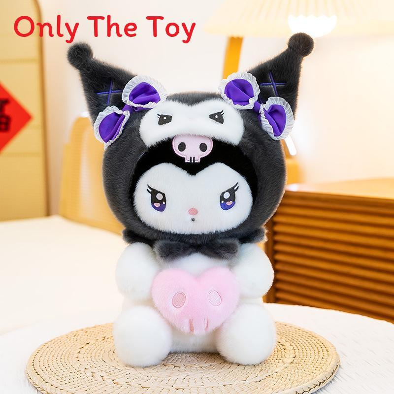 Melody Kuromi Plush Toy With Soft Rabbit Fur For Kids And Collectors