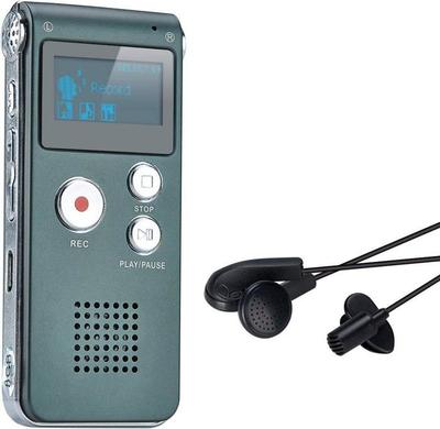 Dictaphone - HOLLYWOOD COLLECTIBLES - 8GB Digital Recorder - Voice Recorder - MP3 Player - Compact