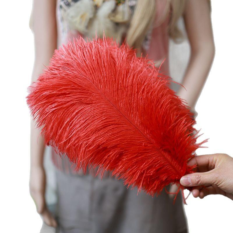 Ostrich Feathers 30-35Cm Wedding Road Guide Table Flower Ornament Ostrich Hair Decorative Clothing Accessories Diy