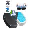 45D Cooling Gel Memory Foam Seat Cushion Orthopedic Office Chair Pad Car Butt Cushion for Tailbone Pain Relief