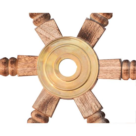Gaston Burned Wooden Ship Wheel Nautical Ship Wheel Captain's Wheel Pirates Accent Boat Collectibles Home Decor