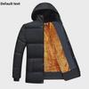 Herren Samt und dicke Baumwolle Winterjacke für Mittelalte und Ältere