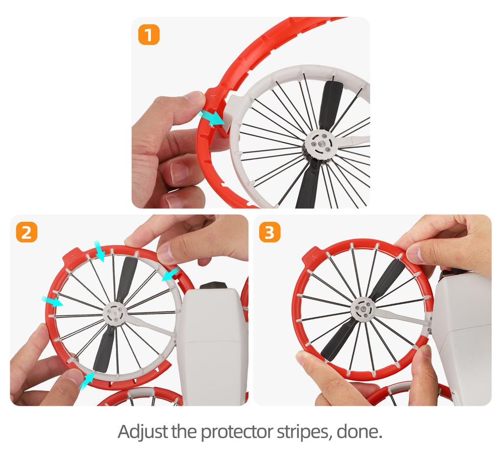 For DJI Flip Anti-collision Propellers Bumper Protection Rings Plastic Anti-drop Lightweight Guard For DJI Flip Drone Accessory