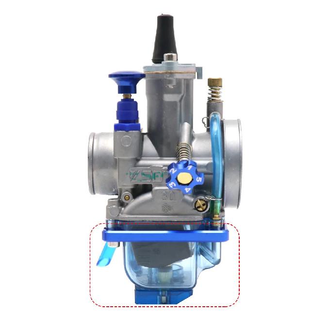 ZSDTRP For PWK 21 24 26 28 30 32 34mm Motorcycle Carburetor Float Chamber Clear Bottom Float Bowl Oil Cup Detachable Bottom