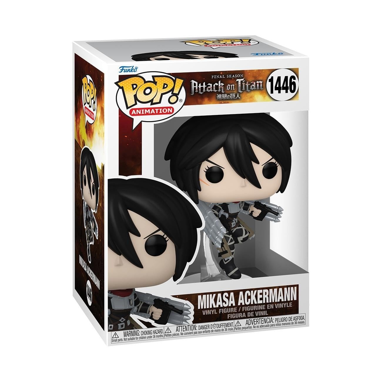 

Funko AoT Mikasa Ackerman Attack on Titan Collectible Vinyl Figure Gift Ideas Official Merchandise Toys for Kids Adults Anime Fans Model Figures for