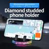 Colorful Upgraded Car Mobile Phone Holder with Diamond Inlay for Center Console, 360 Degree Rotatable Navigation Support Bracket