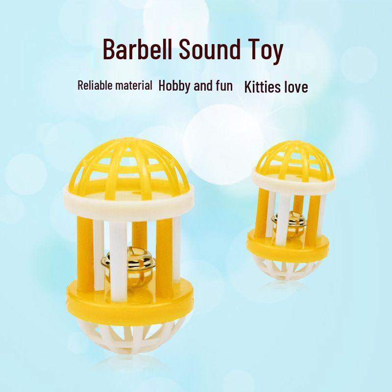 

Pet Cat Teasing Rainbow Yarn Ball Set with Bells 7x4 cm